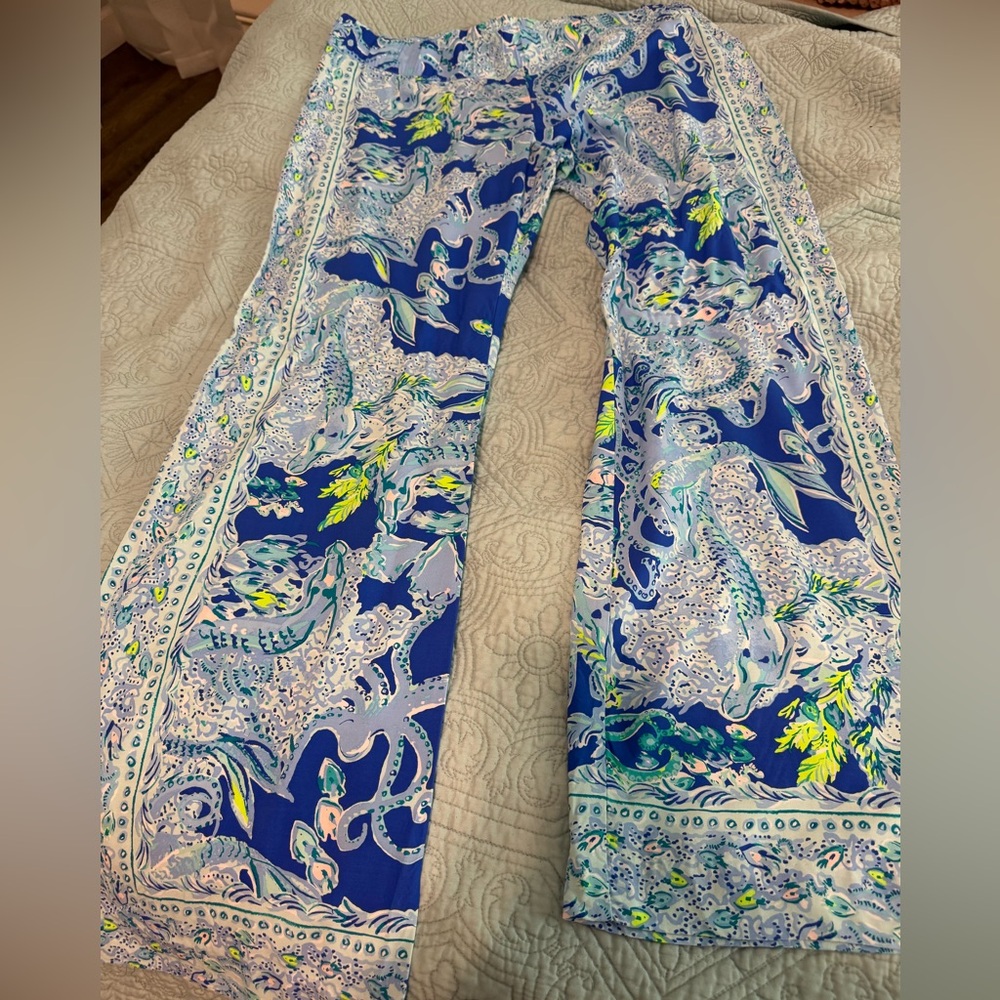 NEW Lilly Pulitzer Palazzo Wide Leg Printed Pants